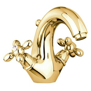 Смеситель для раковины, с д/к,  (цв.золото),  ZZ Fima Carlo Frattini Chic F5041OR