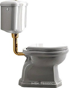 Механизм смыва для подвесного "Среднего" бачка арт.1082 01, (цв. бронза)  Kerasan Retro 7513 93