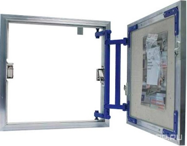 Люк сантехнический ревизионный  60(в)*80(ш) см, открывание нажатием, ключ для регулировки в комплекте ZZ Люкер AL-KR AL-KR 60/80