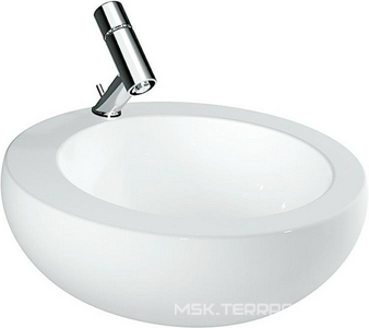 Раковина накладная 52х52см, 1 отв. для смесителя, Alessi ZZ Laufen alessi 8.1897.1.400.104.1