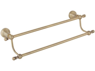 Полотенцедержатель двойной 45 см, бронза ZZ