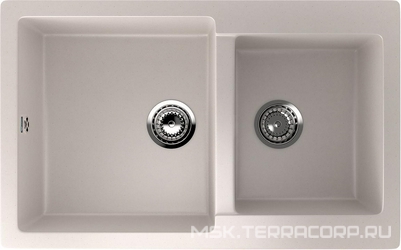 Мойка кухонная Ulgran U-505-331 белая| 50x77x21