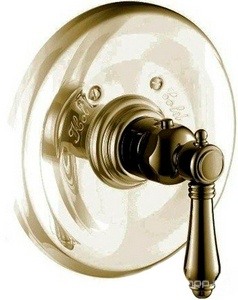 Смеситель для душа с термостатом (внешняя часть) для скрытого монтажа, (цв.антич.золото/ручка ), Nicolazzi ZZ Nicolazzi El Capitan 4914 AG 69