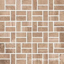 Mosaico Bricks Noce Nat/Rett 2x5 ZZ |30x30