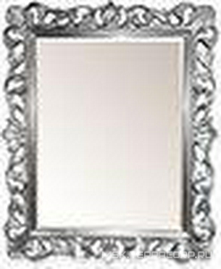 Зеркало прямоугольное в дерев. резной раме 100х85см, (верт./гориз. монтаж), (цв. arg/brillante), крепёж в компл., Tiffany ZZ Tiffany Универсал TW03845 arg/brillante