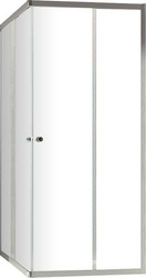Душевое огражд. квадр.800х800хh1900мм, 2 сдвижн.двери, 2 неподв.сегм., (пр.цв.блест.серебро,ст.прозр. 4мм),Huppe Alpha 2 / PL SDS XX