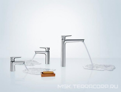 Смеситель для раковины, Высокий, 240, излив 183хh234мм, с д/к, (цв.хром),  Hansgrohe Talis E 71716000