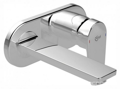 Смеситель для раковины, встраиваемый в стену, излив 173мм, внешняя часть, БЕЗ скрытой арт.A5948NU, (цв.хром),  ZZ Ideal Standard Tesi A6578AA