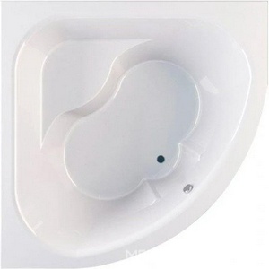 Ванна акриловая "", 1500х1500 мм, БЕЗ каркаса, слива-перелива и панели, белая ZZ Mirsant Эльбрус n067160