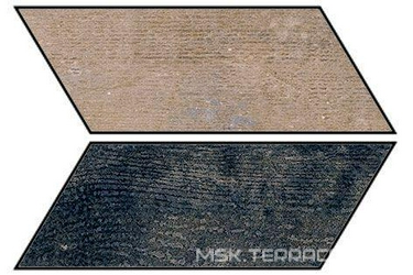 Керамогранит для пола Fioranese chevronchic Chevron Burnt 7,8x18 Комбинированный CC718R