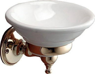 Мыльница настенная (керамика/латунь)  ZZ Devon & Devon Old Navy MIL604OT