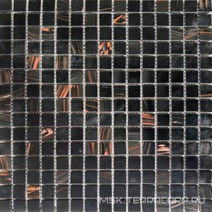 Мозаика Мозаика HK-12 (чип 2x2 мм) чёрное золотоZZ|32.7x32.7 Мастера Керамики Glass HK-12