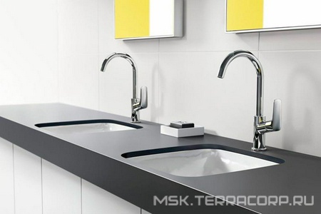 Смеситель для раковины, Высокий, с закруглённым изливом, с д/к, (цв.хром), Lоgis Hansgrohe Logis 71130000