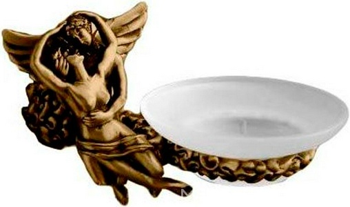 Мыльница настенная (цв. бронза / стекло), ROMANTIC ZZ Art & Max Romantic AM-0815-B