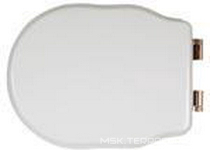 Сиденье для НАПОЛЬНОГО унитаза, с микролифтом, (орех, петли цв. бронза),  ZZ TW Collection Bristol TWBR76noce/br