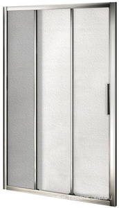 Душевое ограждение раздвижное  WTW-100-G-СH, стекло Грейп. профиль хром XX Bas Orion ОР00026