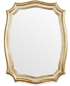 Зеркало в дерев. резной раме 64хh84см, (цв. oro/avorio), крепёж в компл., Tiffany ZZ Tiffany Универсал TW02117 oro/avorio