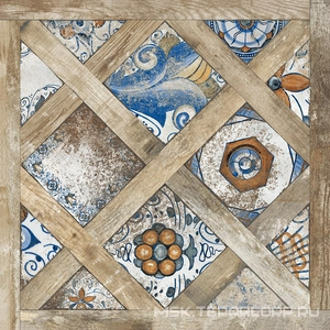 Керамогранит для пола Del Conca vignoni Castiglione Rett. (п.п.)80x80 Комбинированный n067190