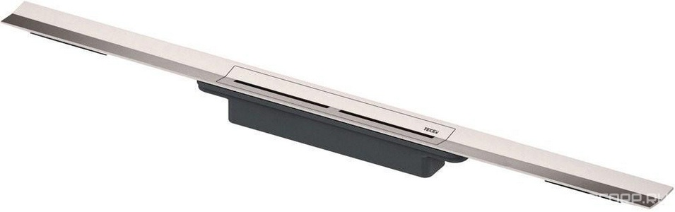 Профиль д/дренажа душа, 1200х55мм, укорачиваемый, монтаж на плиточный клей над бетонной стяжкой, БЕЗ сифона арт.673002, (цв.сатин),Тесе ZZ Tece Tecedrainprofile 671200