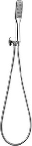 Душевой гарнитур, кронштейн совмещ.со шланговым соед., лейка д/д ручн., шланг 150см, (цв.хром),  ZZ Cezares Tesoro TESORO-F-KD-01