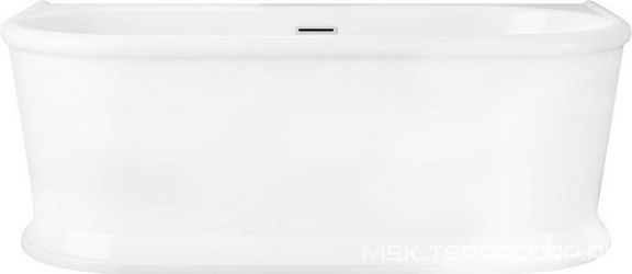 Ванна 1500x800xh600мм, акрил, отдельностоящая, слив-перелив цв.хром в комплекте, BelBagno ZZ