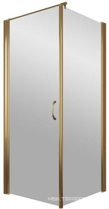 Душевое ограждение , 900x1100x1900 мм, левое, профиль бронза, стекло прозрачное, БЕЗ поддона ZZ Vegas Glass EP-Fis EP-Fis 90*110 05 01 лев.