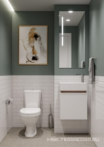 Тумба подвесная  М 447*472*244 мм, петли справа, цвет эбони светлый, без раковины, крепеж в комплекте ZZ Aquaton Эклипс 1A172801EK49R