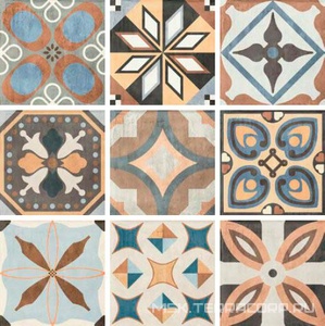 Керамогранит для пола и стены Sant Agostino Patchwork  Colors Mix 9 видов  20x20 CSAPCOMX20