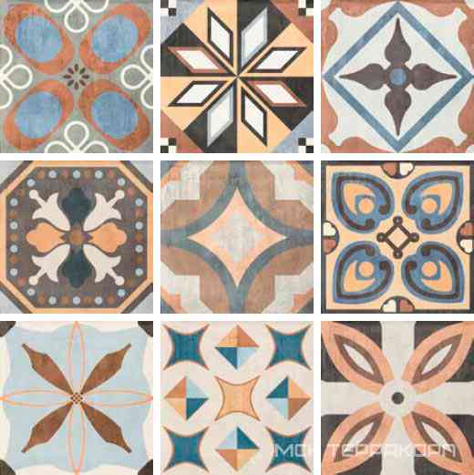 Patchwork Colors Mix 9 видов ZZ  |20x20