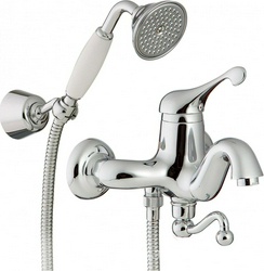 Смеситель для ванны, (лейка д/д, шланг, кронштейн 2шт. в компл.), (цв. хром), Piccadilly ХХ
