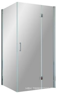 Душевое огражение AFP-fis 120x100x190 см, правая, профиль глянцевый хром, стекло сатин, покрытие QuickNano, схема 122, Без поддона ZZ Vegas Glass AFP-Fis AFP-fis 120*100 08 10 сх 122 прав.