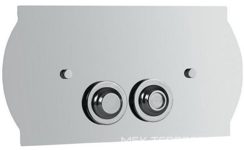 Клавиша двойного смыва , латунь, цвет хром  ZZ Boheme Brillante 933 / 653