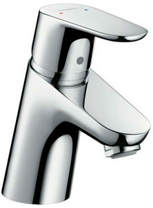 Смеситель для раковины, мал., излив 101мм, с цепочкой, (цв.хром),  ZZ Hansgrohe Focus E2 31732000