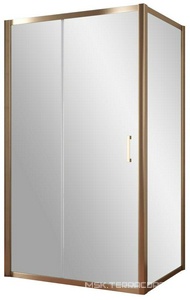 Душевое ограждение , 140*90*1900 мм, профиль бронза, стекло прозрачное, БЕЗ поддона ZZ Vegas Glass ZP+ZPV ZP+ZPV 140*90 05 01