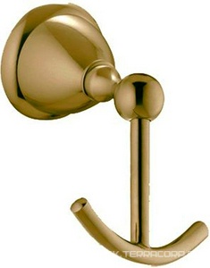 Крючок двойной, (цв. бронза),  ZZ Fima Carlo Frattini Style F6044/2BR