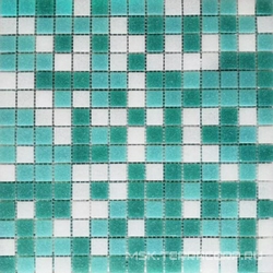 Мозаика MDA433 (чип 2x2 мм) бирюзовый микс ZZ|32.7x32.7