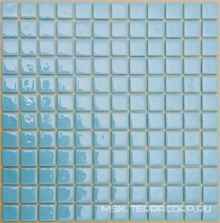 Мозаика 25FL-M-044 (голубой 10%) бассейновая (чип 2.5x2.5) ZZ|31.5x31.5