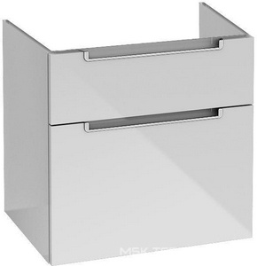 Тумба подвесная 637хh590х454мм для раковин 7113 FA/FB/FC, 2 выдвижн.ящика,1 контейнер д/аксес., (цв. DH Glossy White), крепл.в компл., Subway2.0 ZZ Villeroy & Boch Subway 2.0 A91010DH