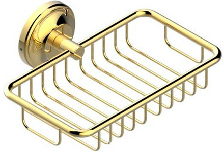 Мыльница настенная, металл. решётка 160х95mm (цв. латунь (Luxbrass))  ZZ THG Versailles G14-D03-00620