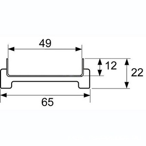 Основа под плитку для дренажного канала 700мм (нерж. сталь, прямая), Plate ZZ Tece Tecedrainline 600770