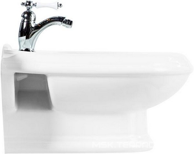 Биде подвесное 396х540мм, с 1 отв. д/смесителя,  ZZ Cezares King Palace CZR-618-TH