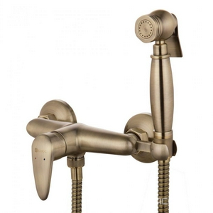 Смеситель для гигиенического душа, с установочным комплектом и аксессуарами, цв.бронза ZZ Lemark Pramen LM3318B