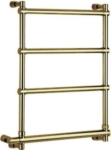 Полотенцесушитель 570(500)хh660x105мм, (эл.+Box, подключение слева!), (цв.English Gold), Margaroli ZZ Margaroli Sole 542-570x656-470/4M+Box (English Gold / эл + Box СЛЕВА)