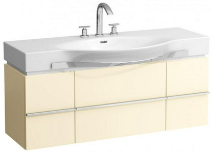 Шкафчик под раковину, 1195х375хh460мм, 2 выдв.ящика, 2 расп.двери, сифон в компл., (д/устан. с рак. арт. 8.1170.4…, 8.1270.4…), цв. 01 беж, ZZ Laufen Palace 4.0130.2.075.999.1