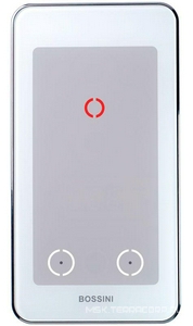 Смеситель электронный термостатический на 2 выхода, цифрове управлениес блоком для встраивания в стену и трансформатором тока, (цв. хром), EICON 2 ZZ Bossini Eicon Z050204.030