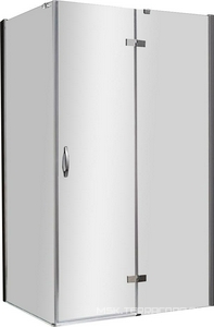 Душевой уголок1200х800х1950 мм, стекло-прозр, профиль-хром,  ZZ Cezares Bergamo BERGAMO-W-AH-1-120/80-C-Cr-R