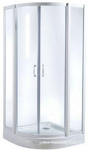 Cтекла для душ.уголка -80см (арт.W75E-225-080WF), профиль белый, мат. стекло  XX AMPM Sense W75G-225-080WF