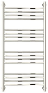 Полотенцесушитель "+" 1000*600 мм, Н.Г. подключ. 3/4, комплектующие в комплекте, хром ZZ Сунержа Флюид 00-0222-1060