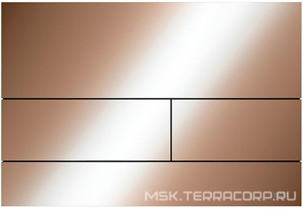 Панель смыва с двумя клавишами, для застен.модуля д/унит.,д/гориз/вертик. установки,(металл цв.глянец,красный,позолоченный),  ZZ Tece TECEsquare 9240841