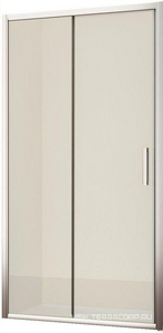 Дверь для душа в нишу 1200х1950мм, сдвижная, с неподвиж.сегментом, вход справа/слева 500мм, (стекло прозр. Easy Clean 6мм, профиль цв.хром),  ZZ Romance Collection Ystad YS.S2.120.REV.SDTG.CR СОВРЕМЕН